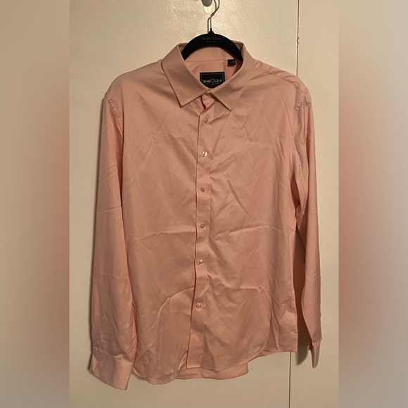 Men’s Dress Shirt, Pink, M - Picture 1 of 5